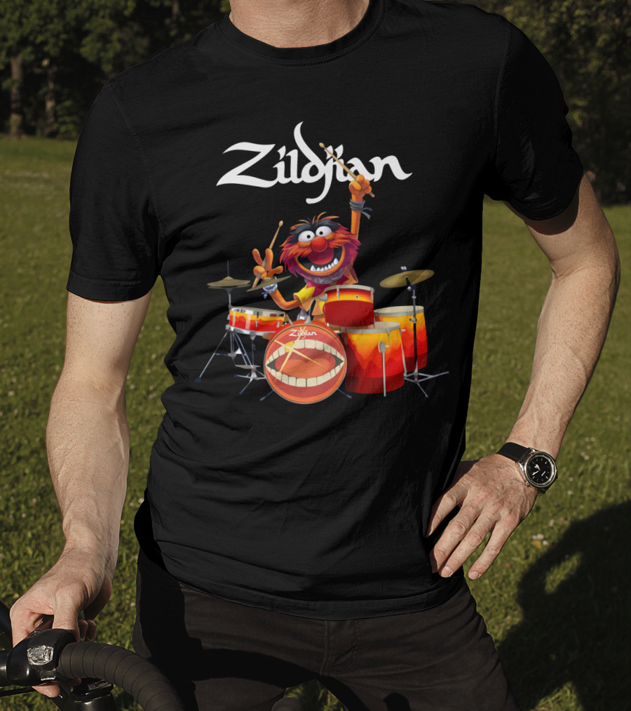 The Muppet Show Animal Zildjian Drums Enthusiast Playful T-Shirt