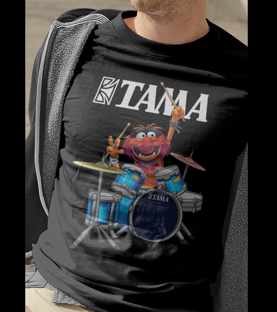 The Muppet Show Animal With Tama Drums Enthusiastic Performance T-Shirt