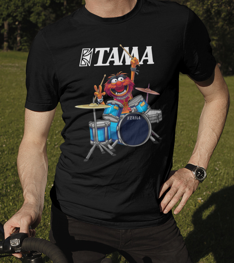 The Muppet Show Animal With Tama Drums Enthusiastic Performance T-Shirt