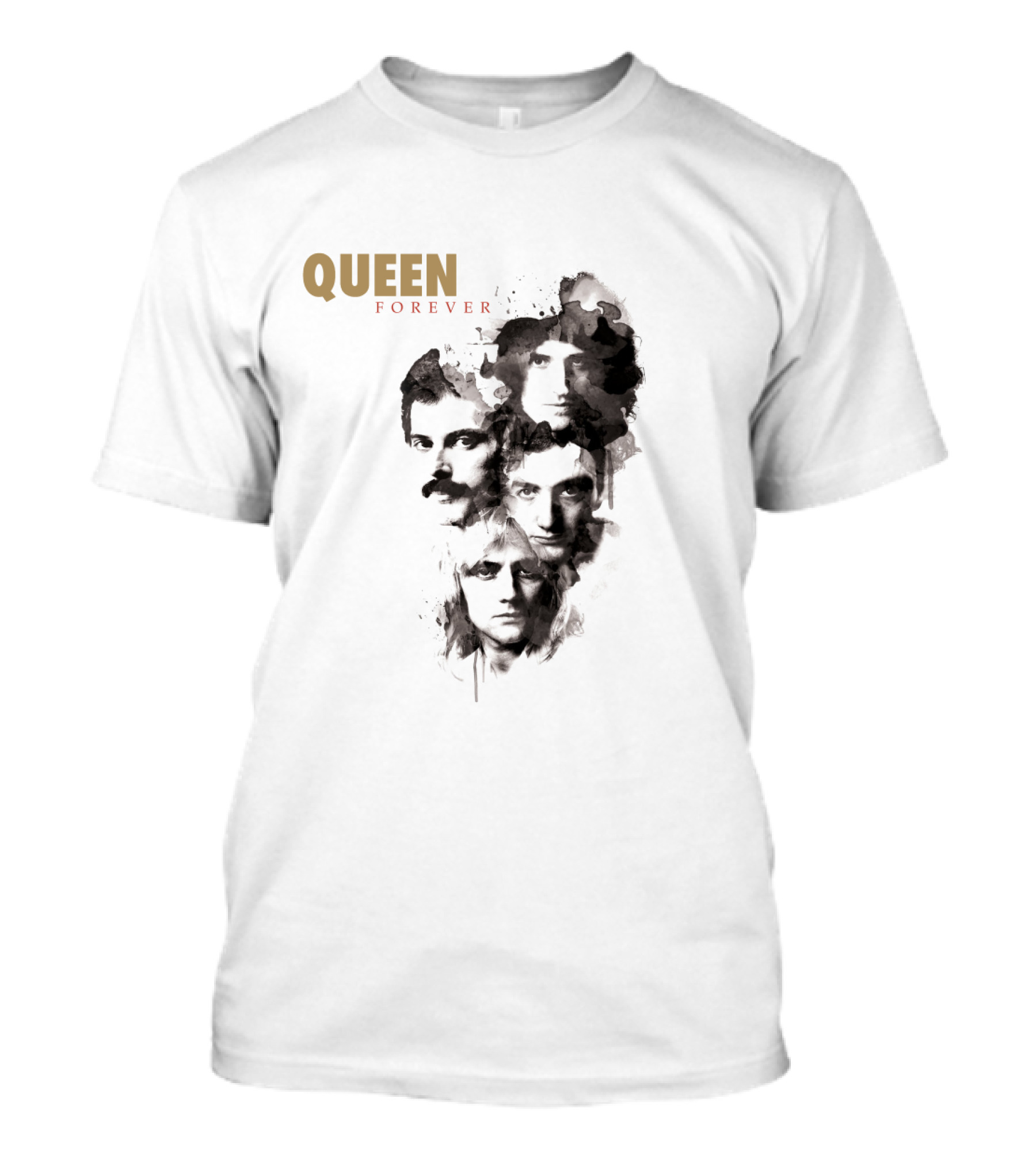 Queen Forever Band Faces Montage T-Shirt