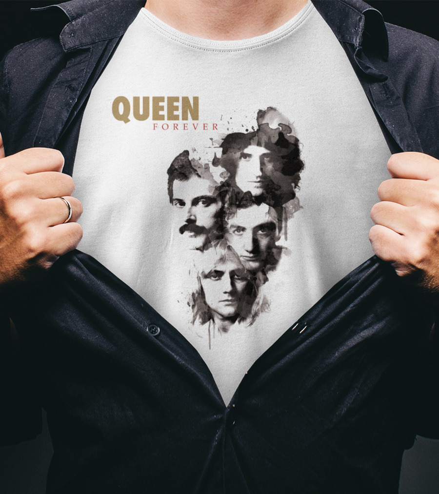 Queen Forever Band Faces Montage T-Shirt