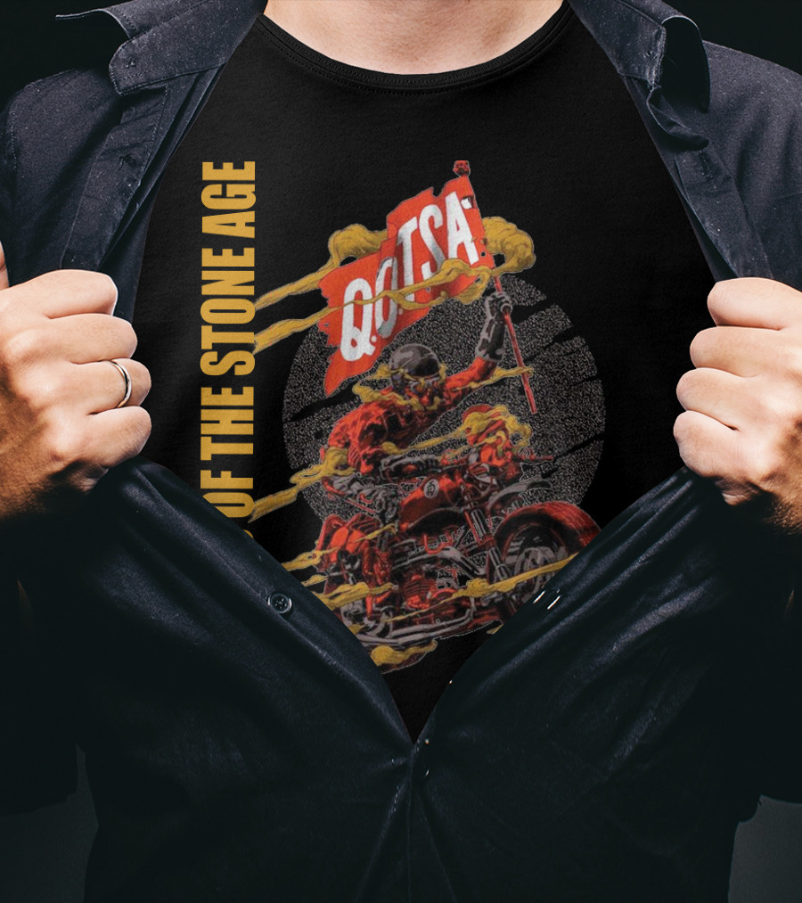 Queens Of The Stone Age QOTSA Motorcycle Rider T-Shirt