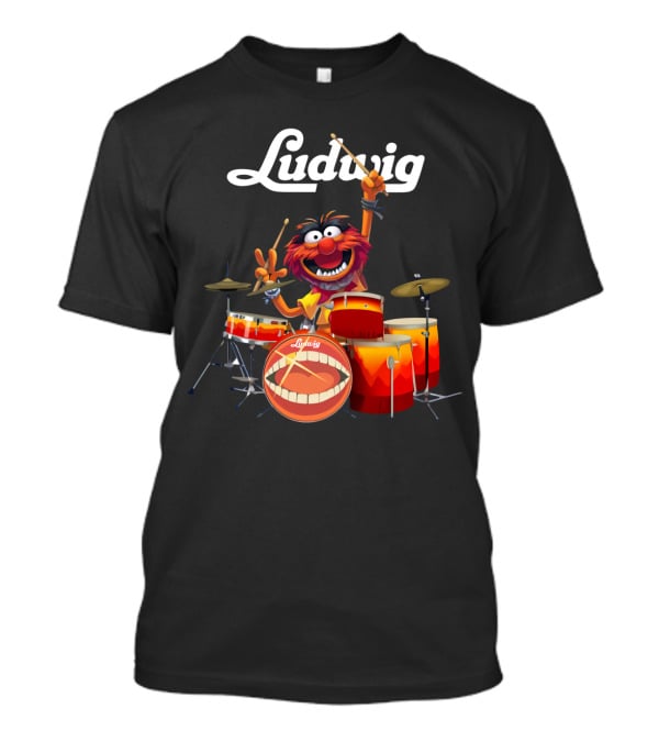 The Muppets Animal Ludwig Drums T-Shirt