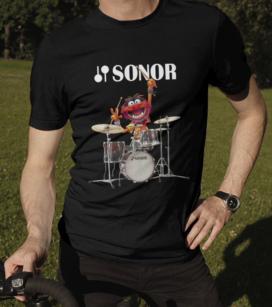 The Muppets Animal Playing Sonor Drums T-Shirt