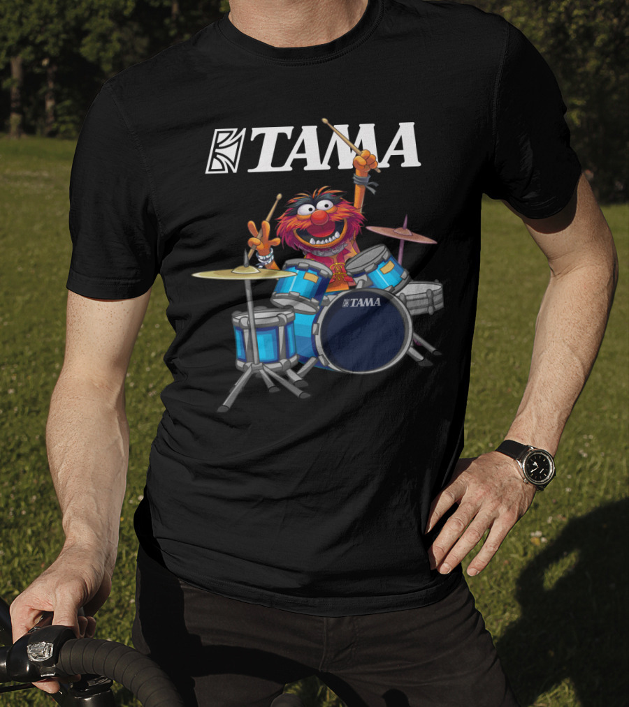 The Muppets Animal Tama Drums Enthusiastic Drumming Muppet T-Shirt