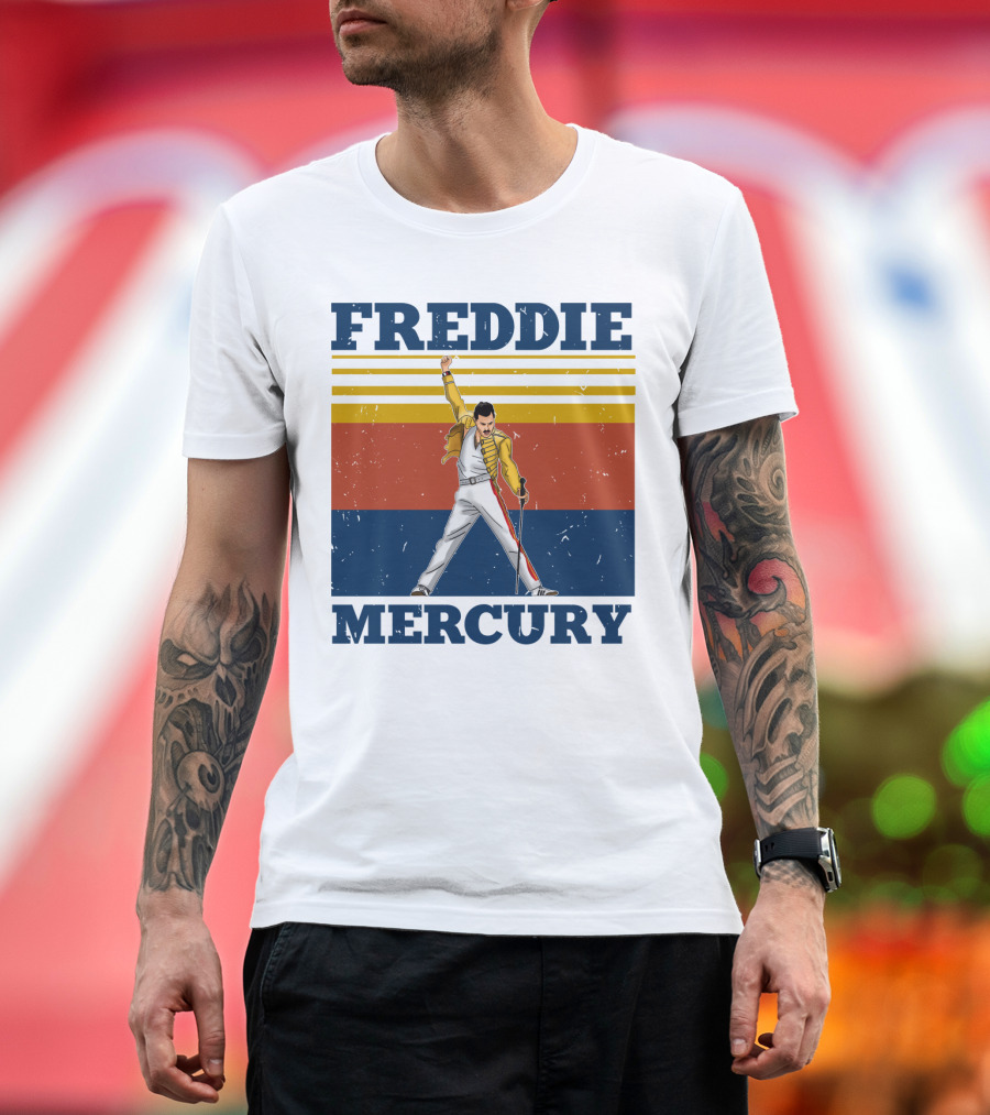 FREDDIE MERCURY Yellow Jacket T-Shirt