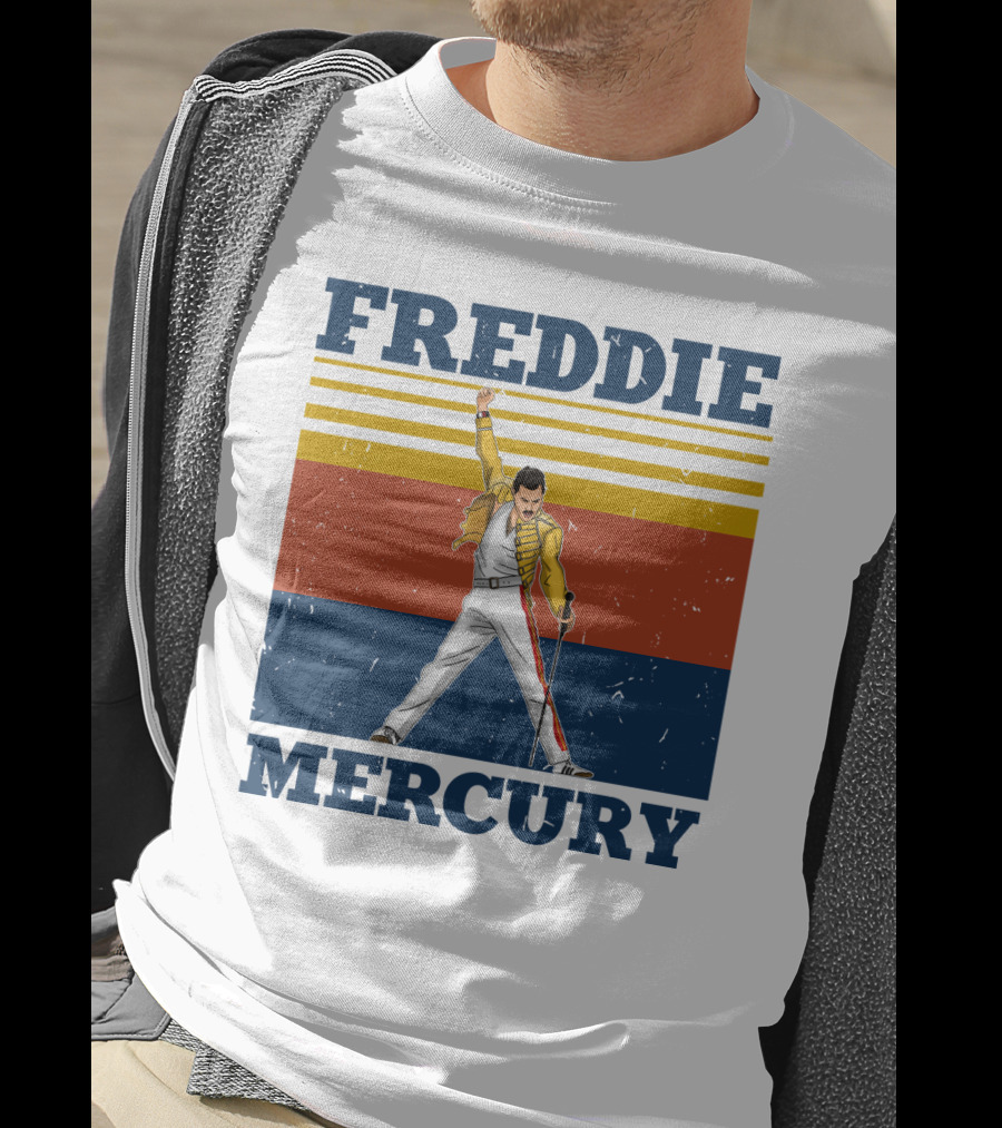 FREDDIE MERCURY Yellow Jacket T-Shirt