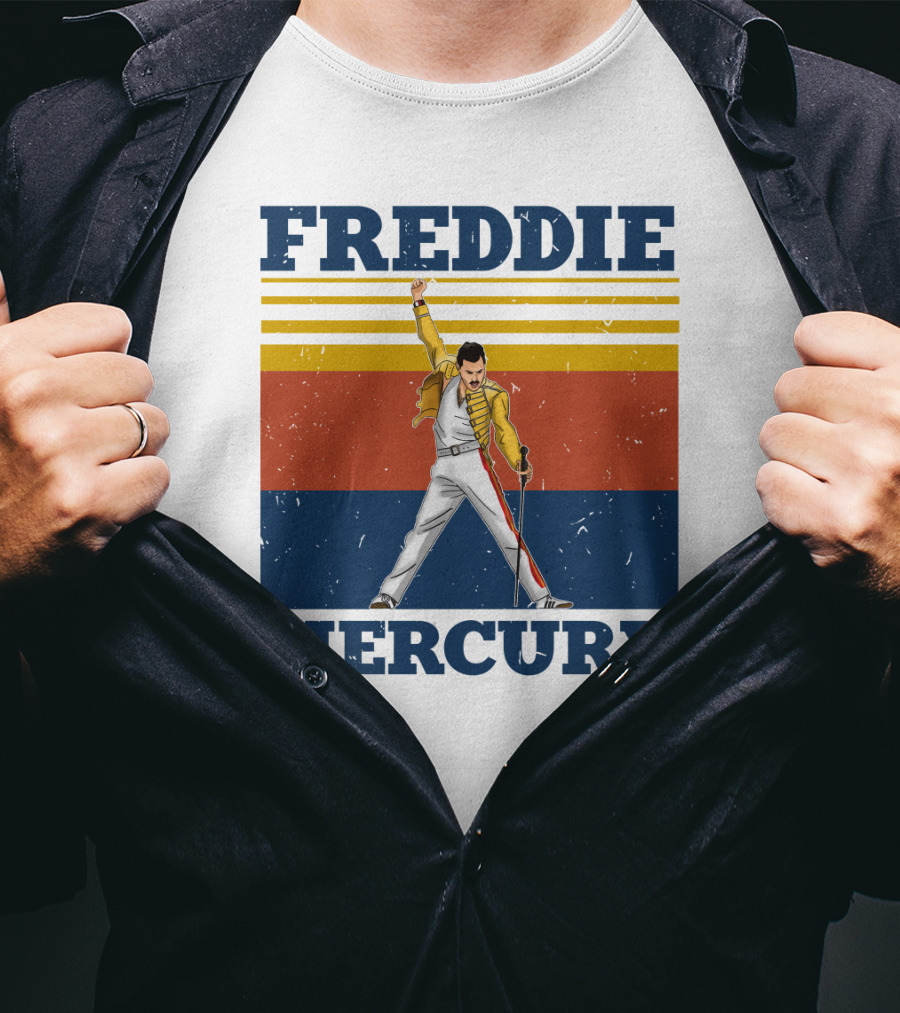FREDDIE MERCURY Yellow Jacket T-Shirt