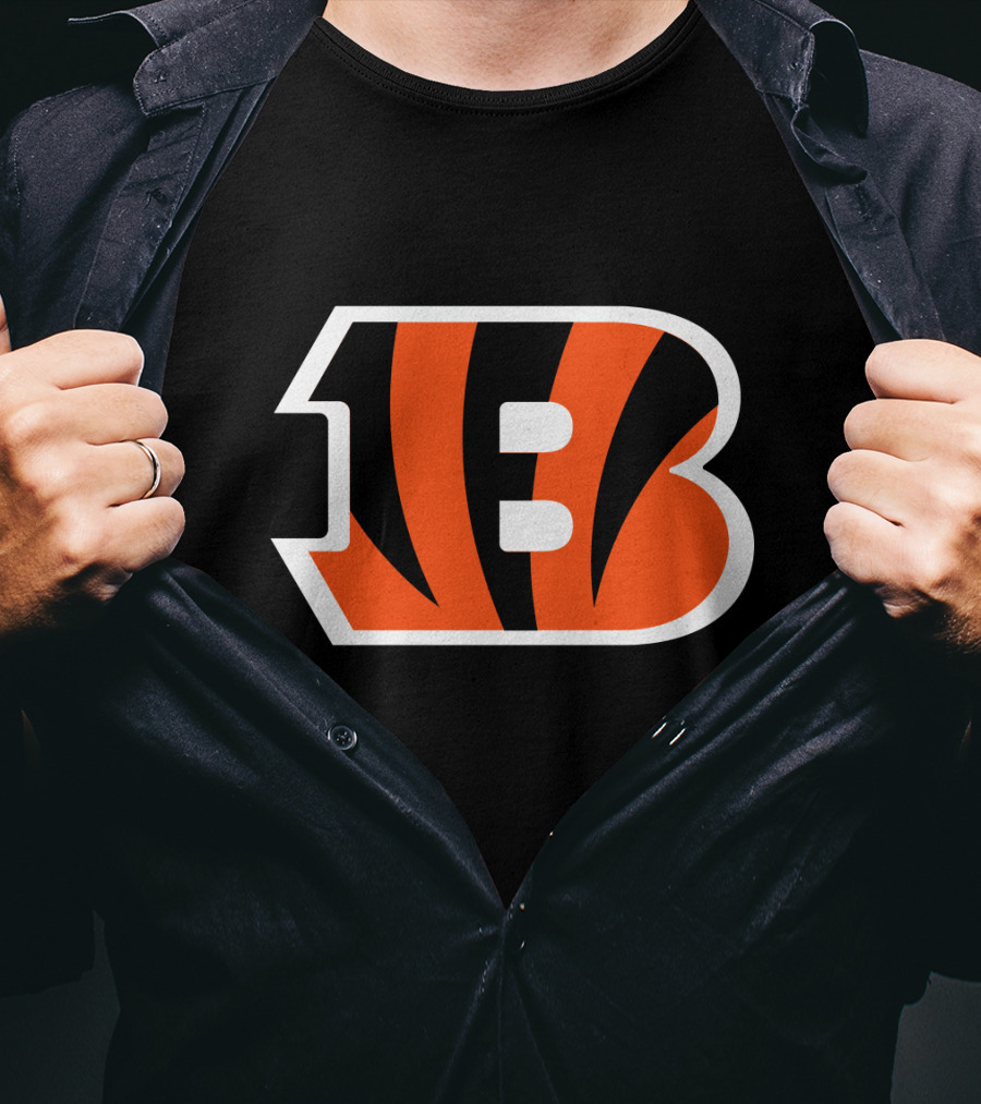 Cincinnati Bengals Striped B T-Shirt