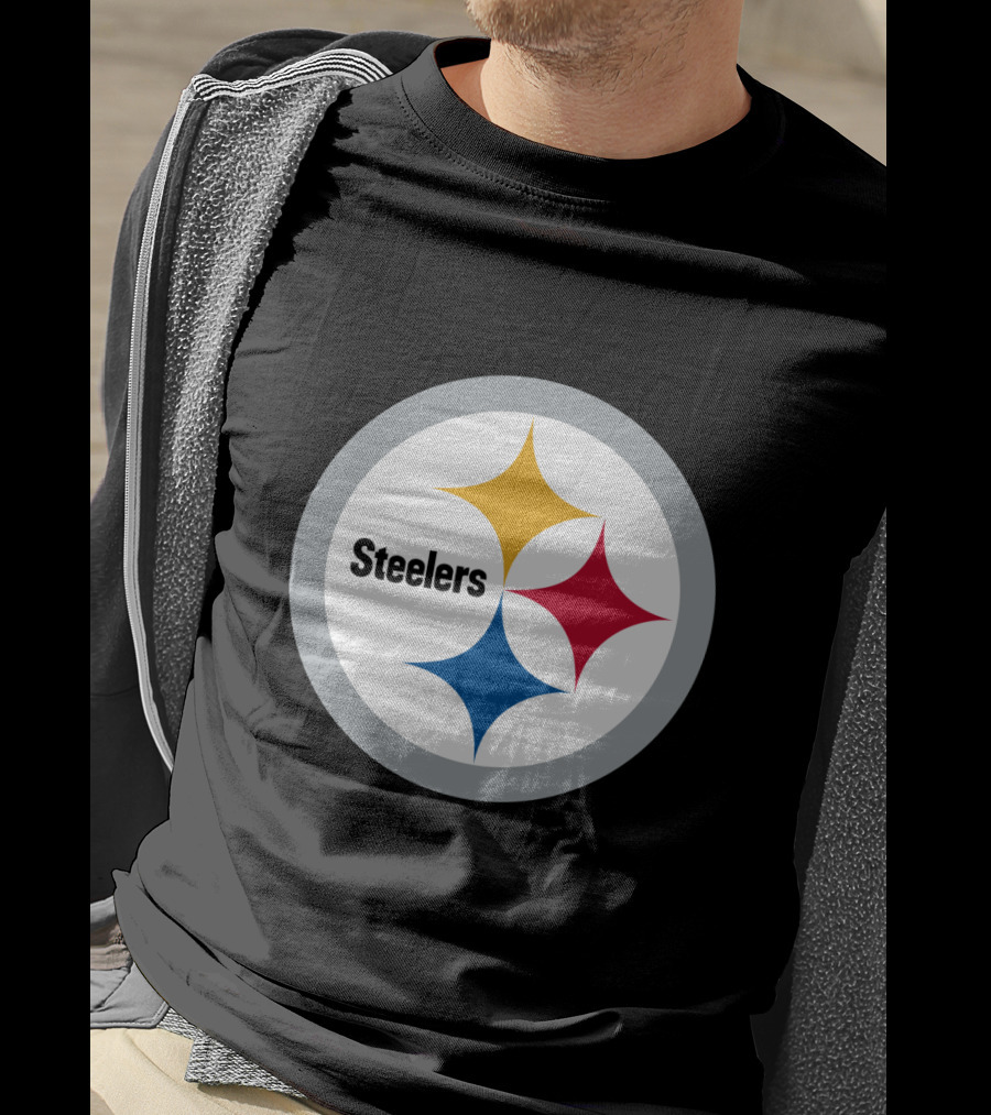 Pittsburgh Steelers Circular Emblem With Iconic Stars T-Shirt