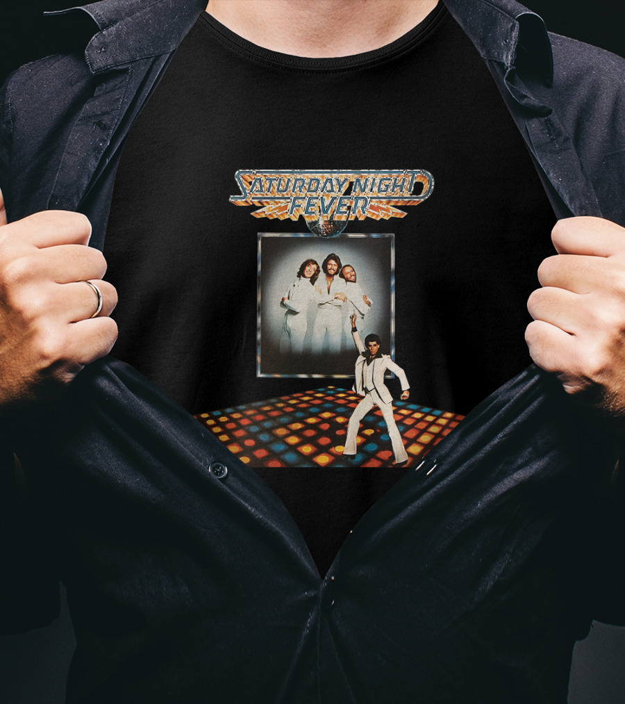 Saturday Night Fever Disco Dance 1977 With Bee Gees T-Shirt