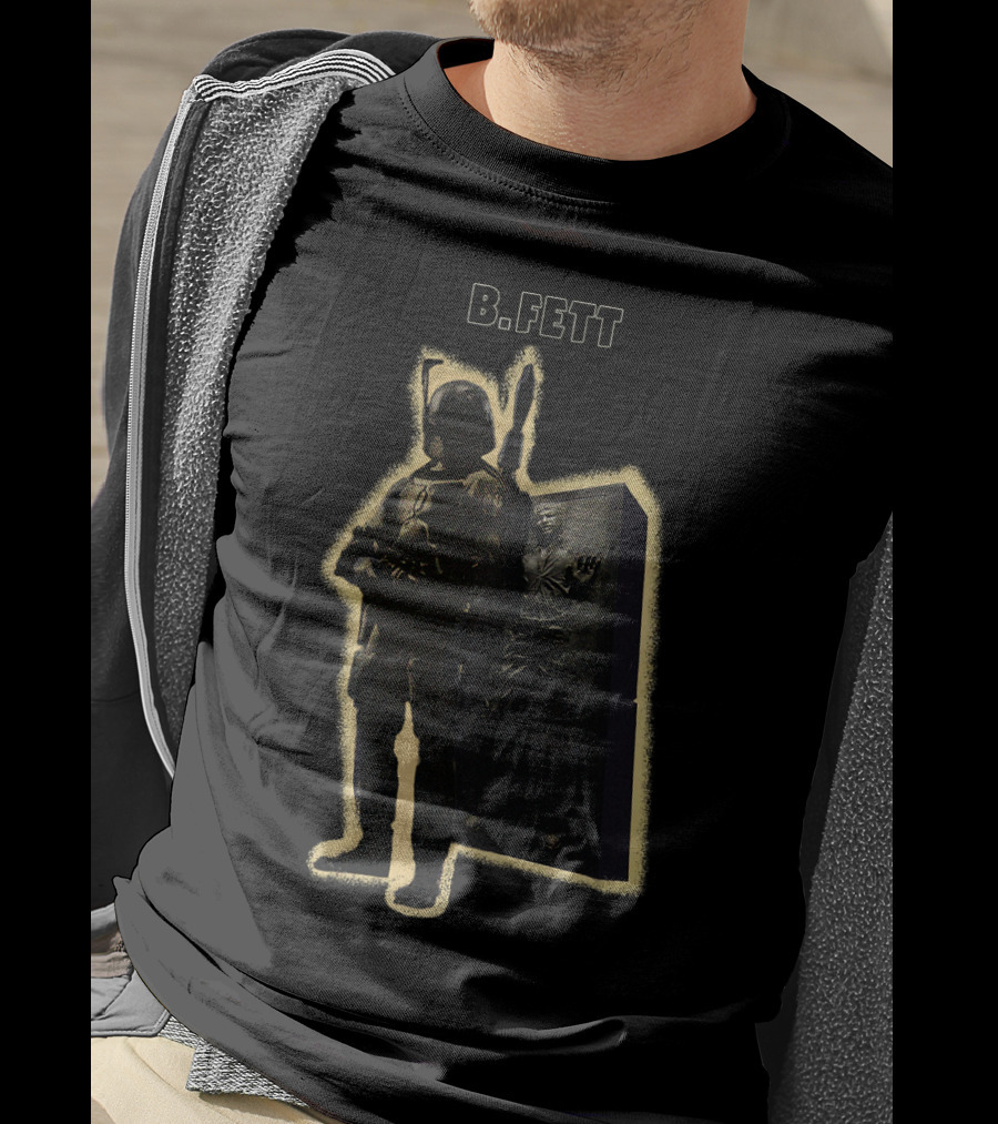 B.FETT Bounty Hunter With Carbonite Prisoner T-Shirt