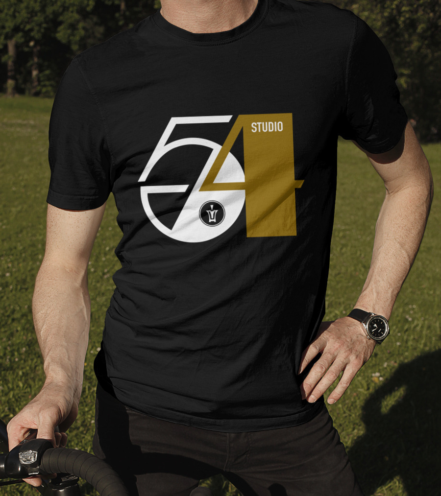 Studio 54 Disco With Vintage Style Record Label T-Shirt