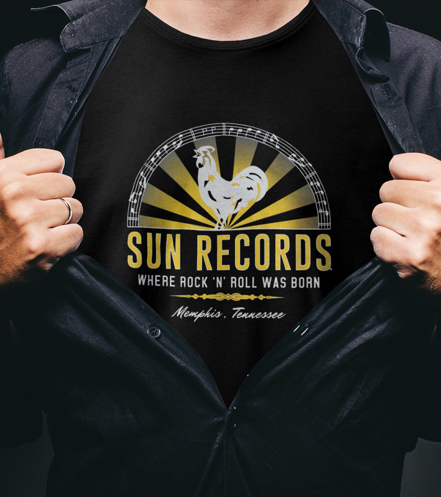 SUN RECORDS Where Rock 'N' Roll Was Born Memphis Tennessee T-Shirt