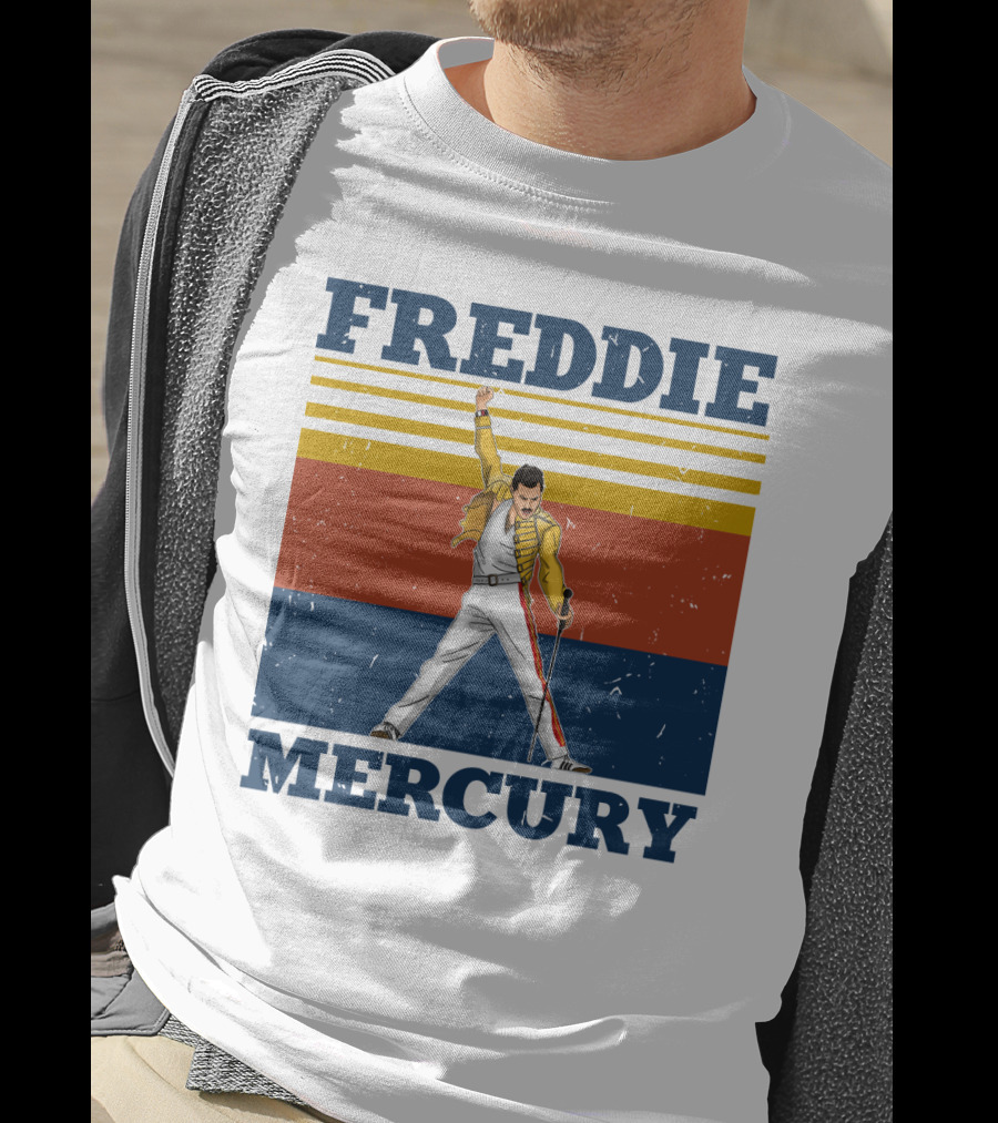 Freddie Mercury Retro Style Iconic Pose T-Shirt