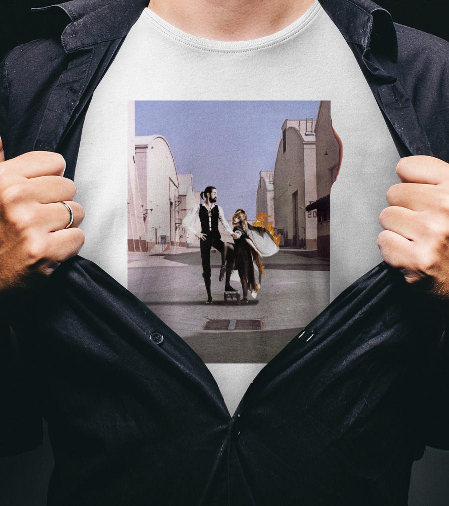 Rumours Wish You Were Here Pink Floyd Fleetwood Mac Vintage Fusion T-Shirt