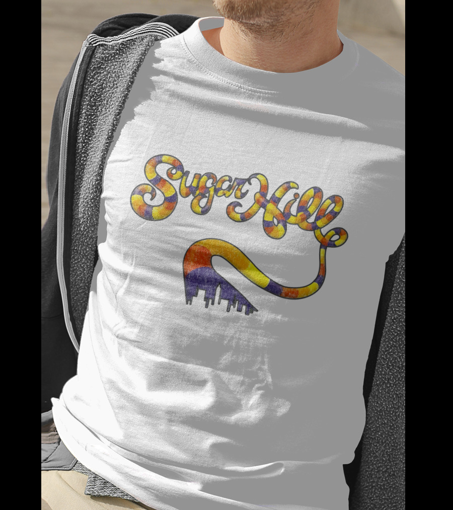 Sugar Hill City Skyline Colorful Script T-Shirt