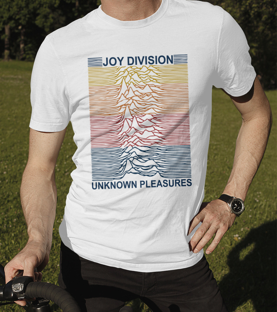 Joy Division Unknown Pleasures Rainbow Waves T-Shirt