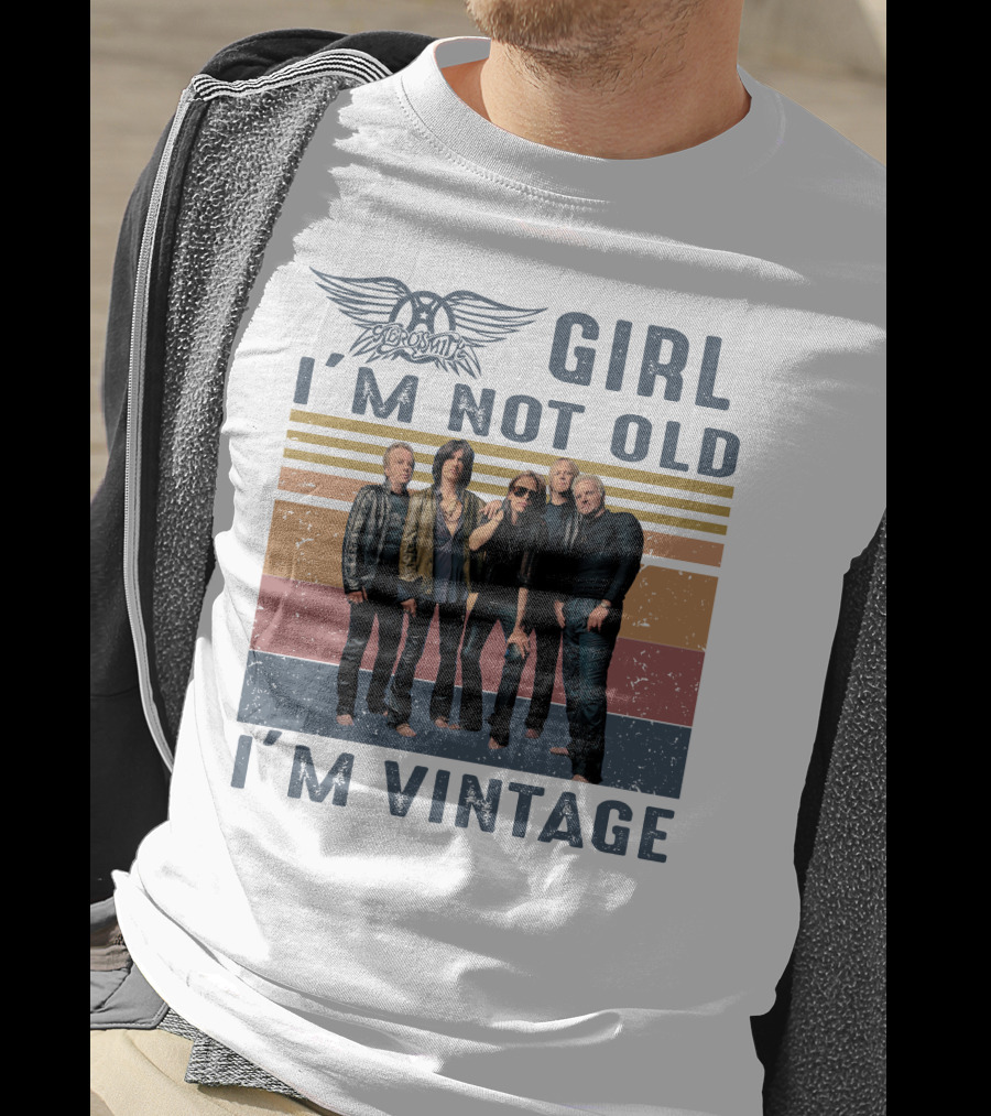Aerosmith Girl I'm Not Old I'm Vintage T-Shirt