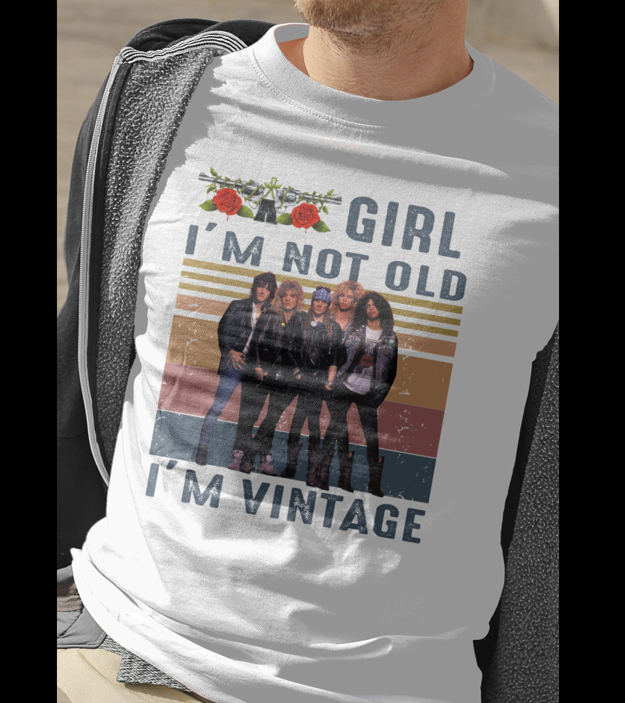 Guns N' Roses Girl I'm Not Old I'm Vintage T-Shirt