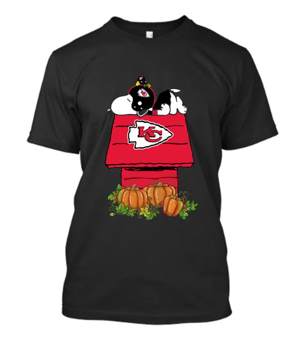 Kansas City Chiefs Snoopy Pumpkin Halloween T-Shirt