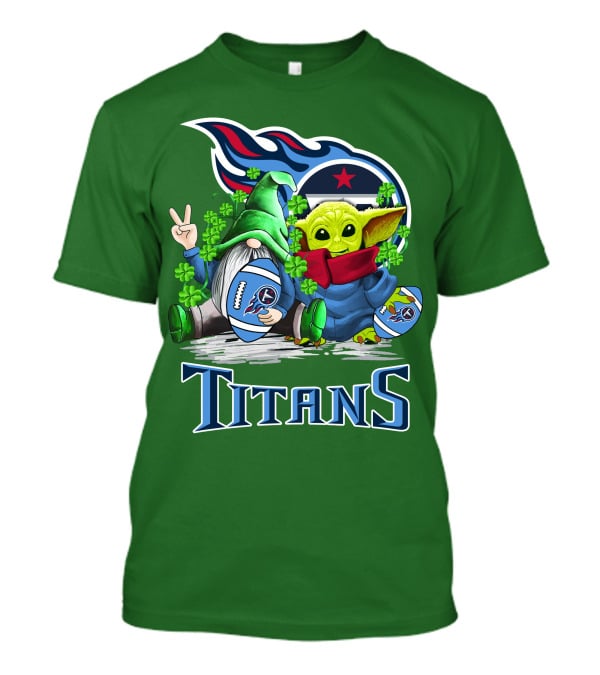 Tennessee Titans St. Patrick’s Day Gnome And Alien Football T-Shirt