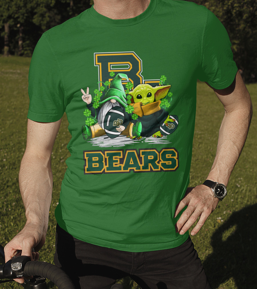 Baylor Bears St. Patrick's Day Football Clover T-Shirt