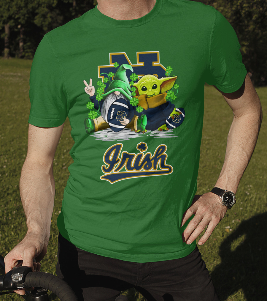 Notre Dame Fighting Irish Football St Patrick's Day Irish T-Shirt