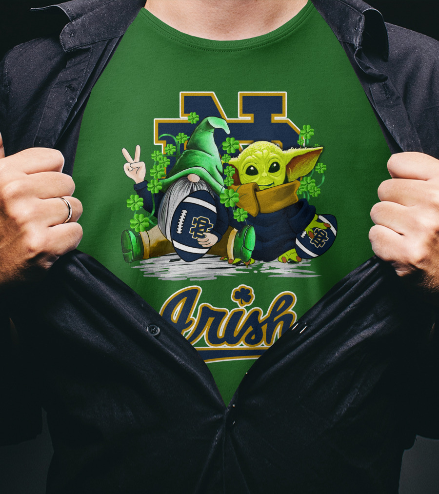 Notre Dame Fighting Irish Football St Patrick's Day Irish T-Shirt