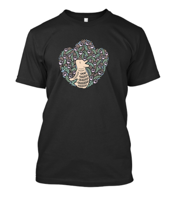 Adorable Cream Frenchie Surrounded By Lush Spring Foliage T-Shirt