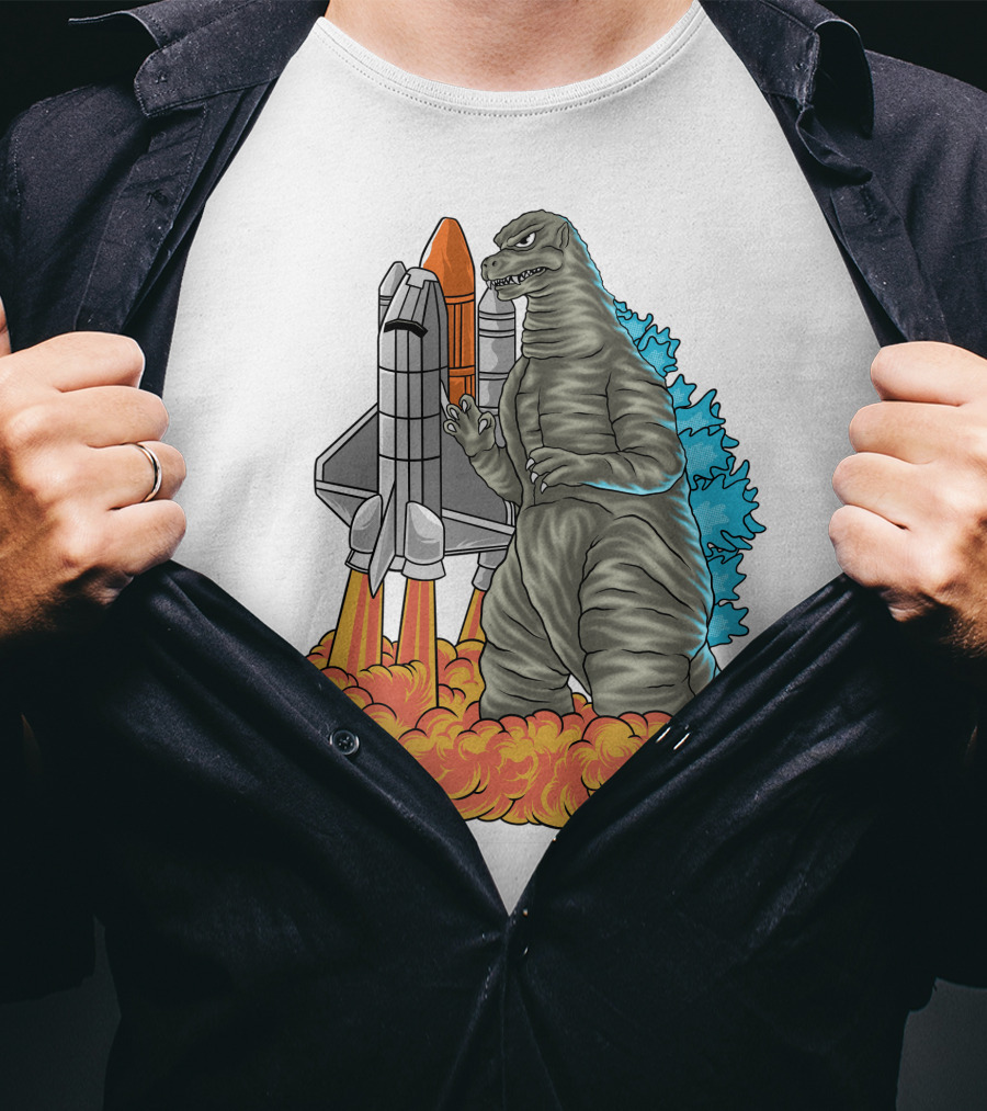 Rudal Zilla Rocket Monster Fusion T-Shirt