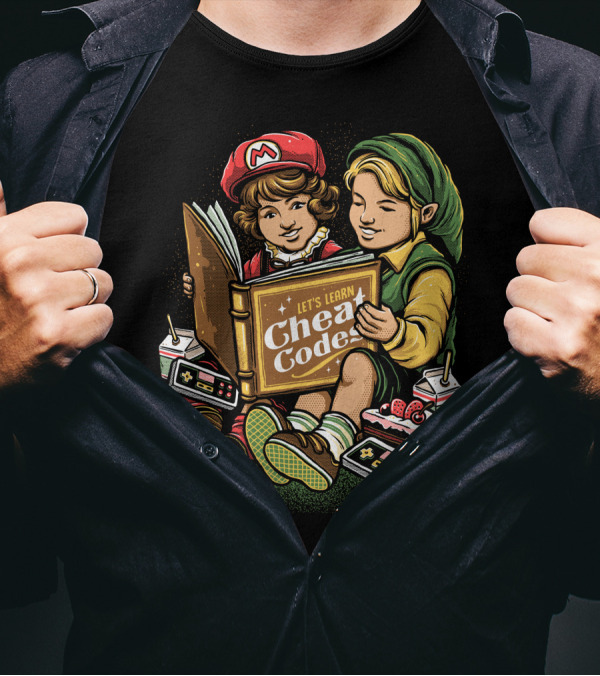 Let's Learn Cheat Codes With Classic Gaming Duo T-Shirt