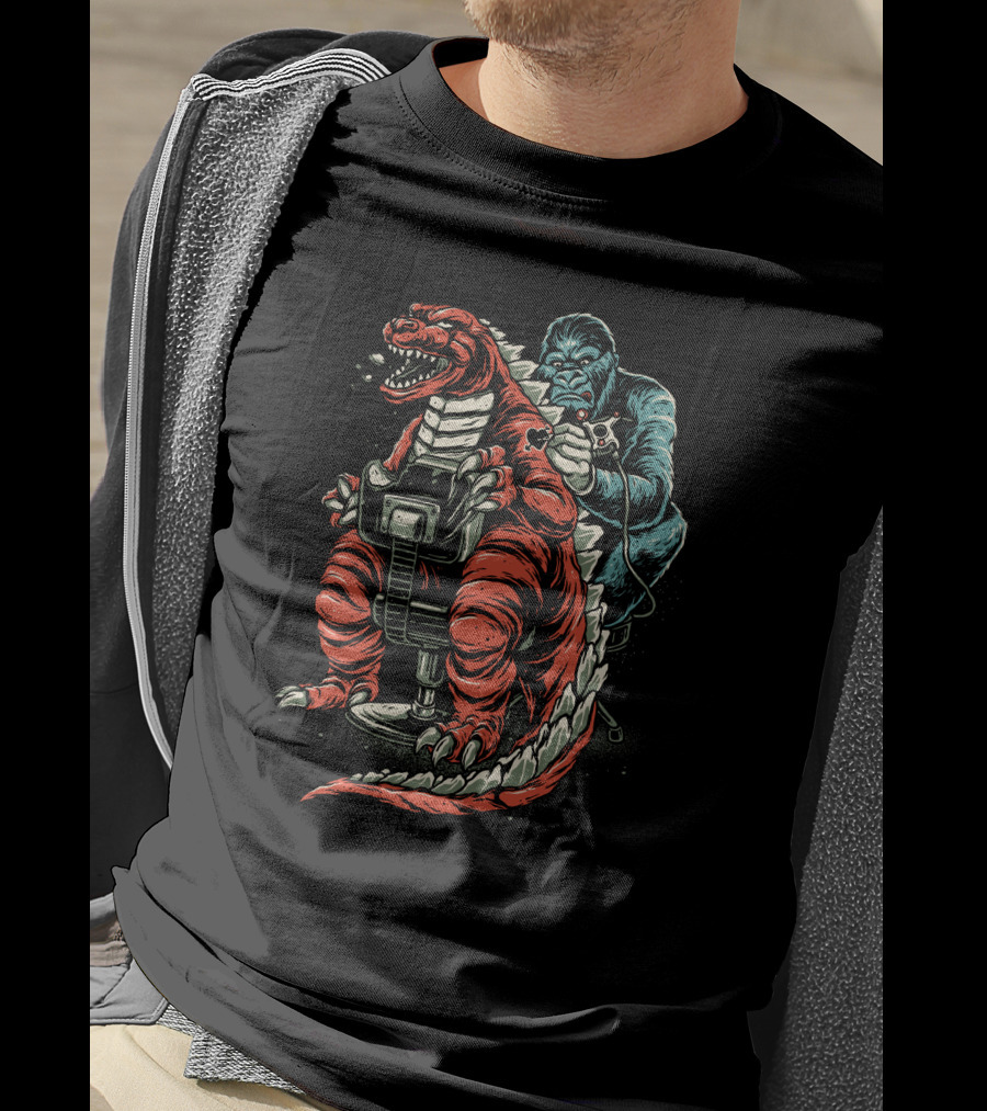Dinosaur Monster Haircut By Gorilla Barber T-Shirt