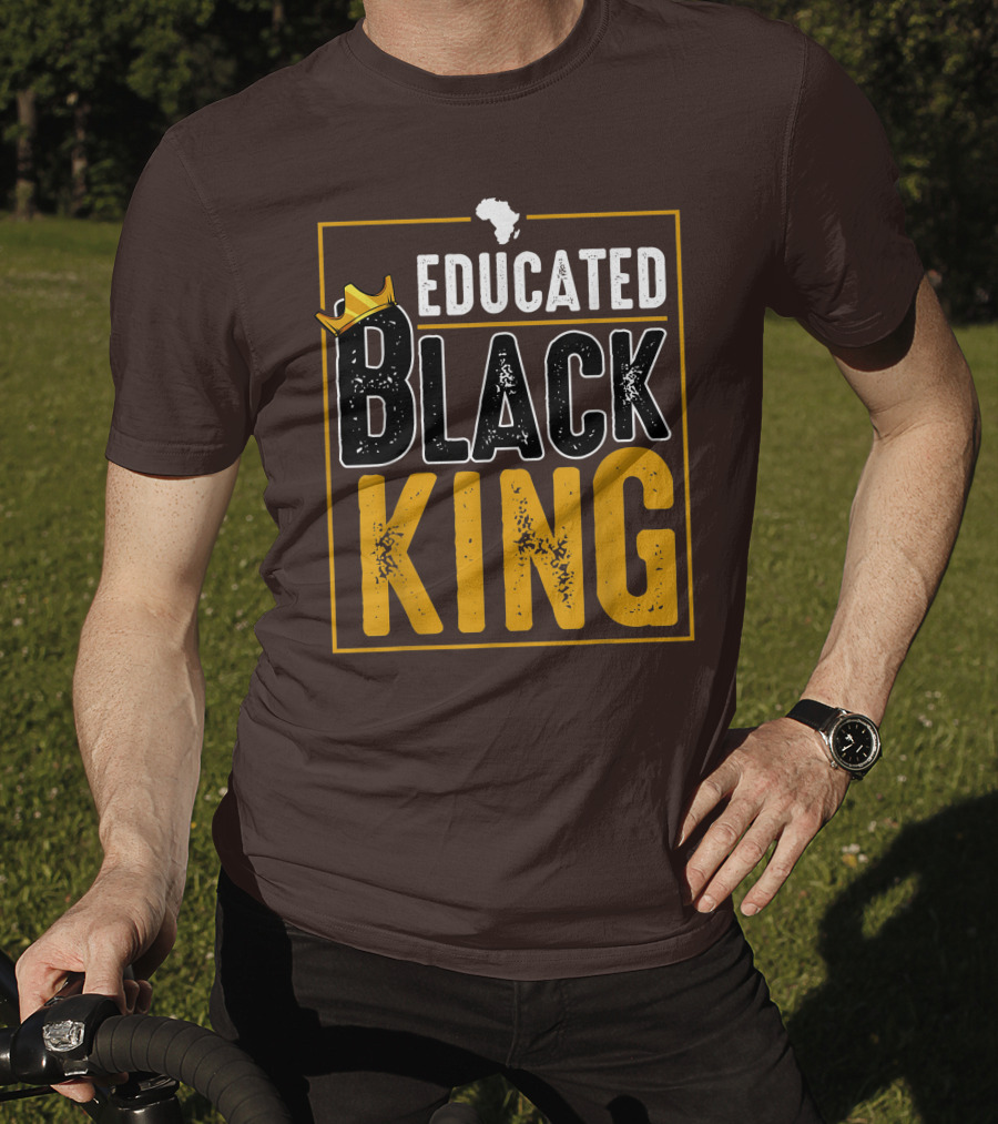 Educated Black King Africa Crown T-Shirt