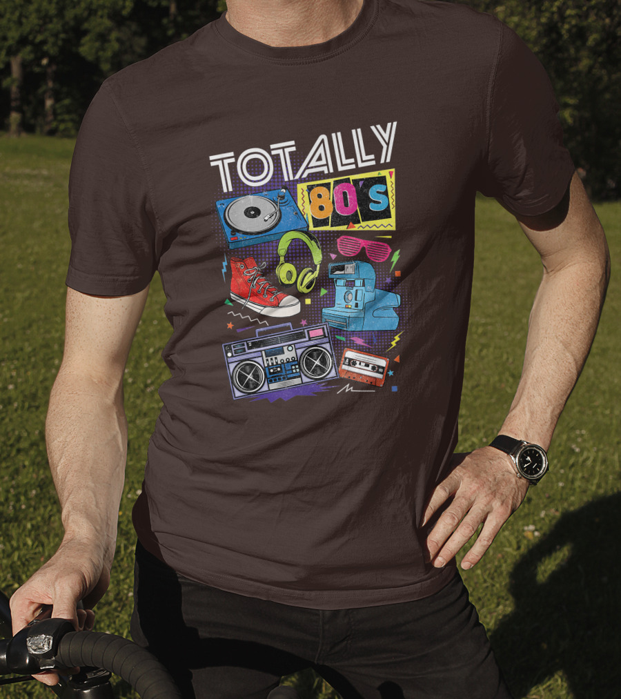 Totally 80s Boombox Cassette Tape T-Shirt