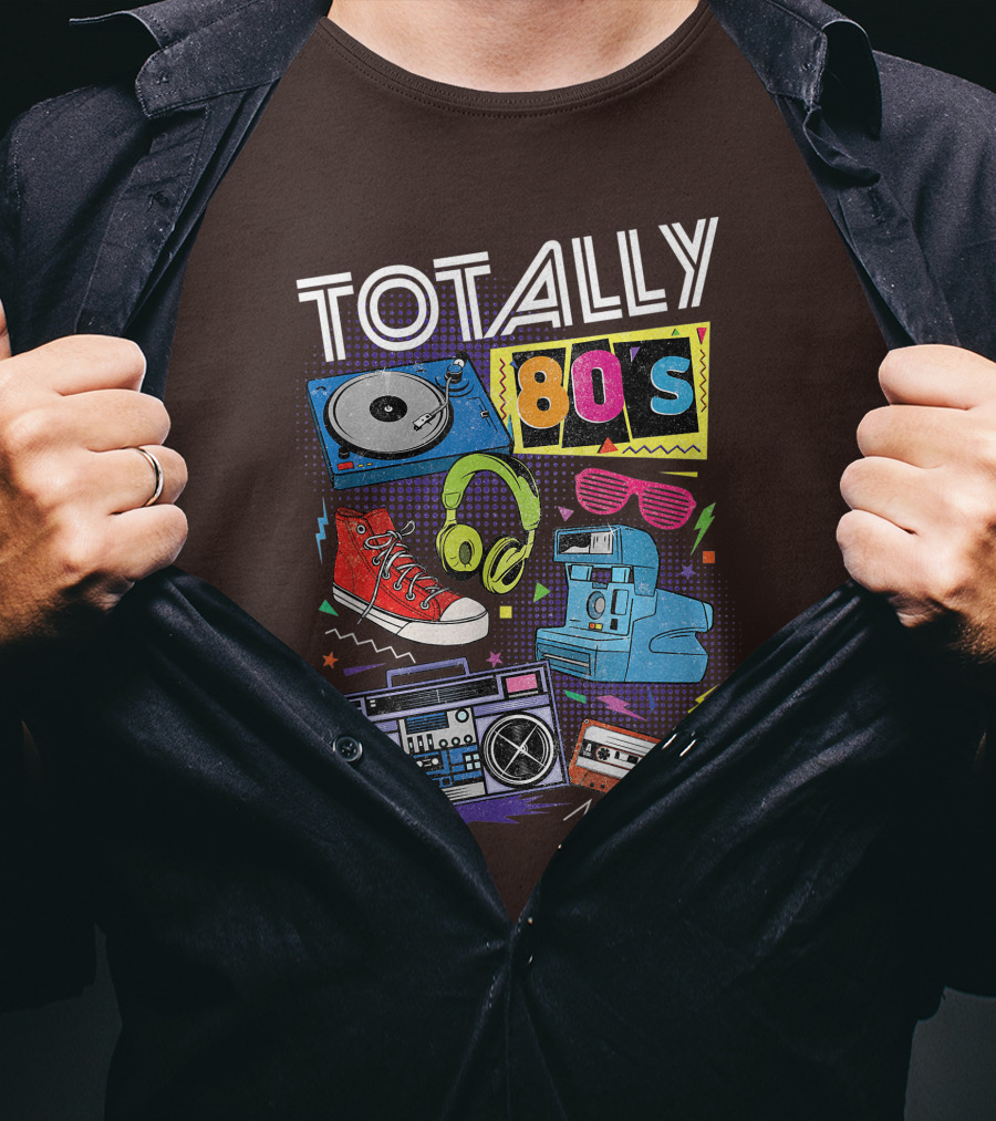 Totally 80s Boombox Cassette Tape T-Shirt