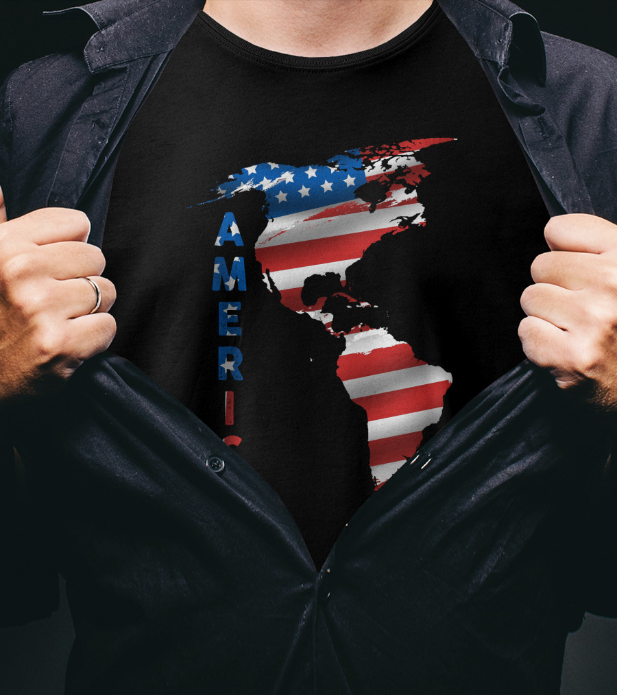 United States Of America Map T-Shirt