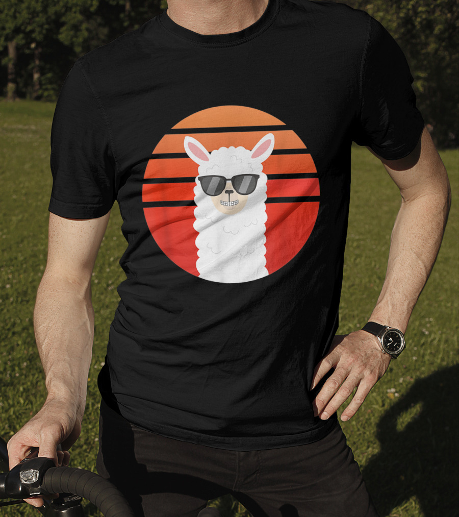 Alpaca Grin Sunset Shades T-Shirt
