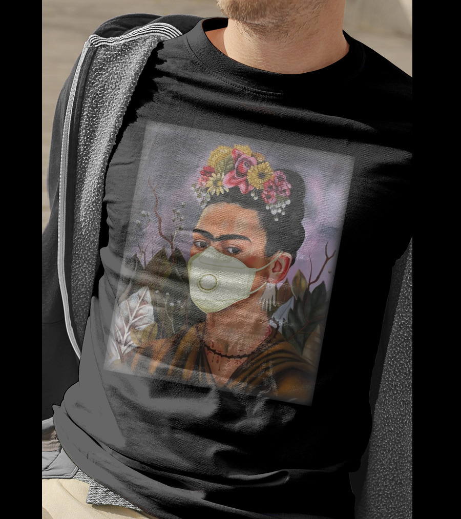 Frida Kahlo Floral Mask T-Shirt