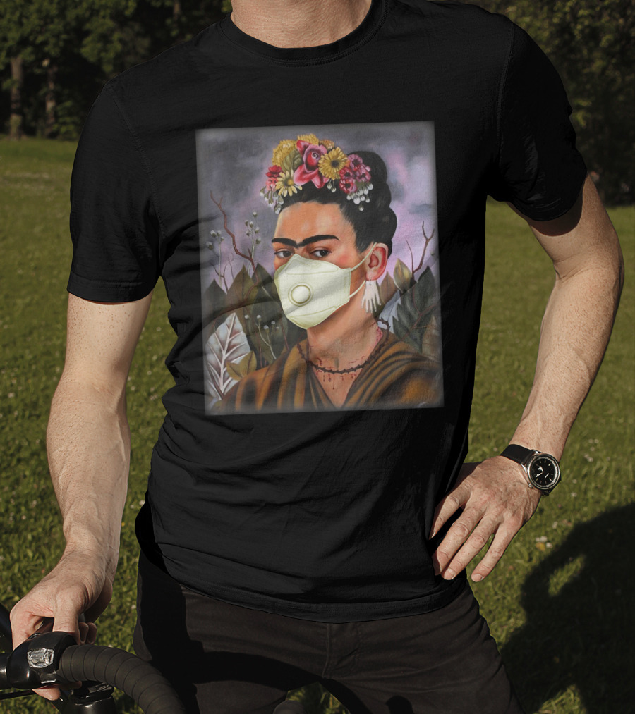 Frida Kahlo Floral Mask T-Shirt