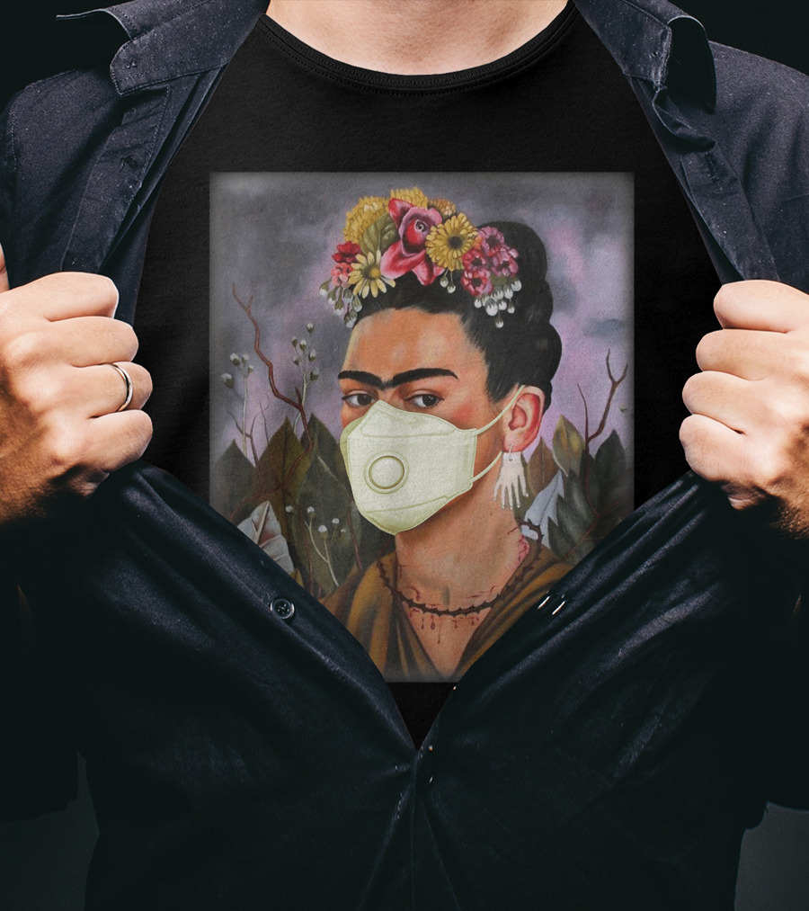 Frida Kahlo Floral Mask T-Shirt