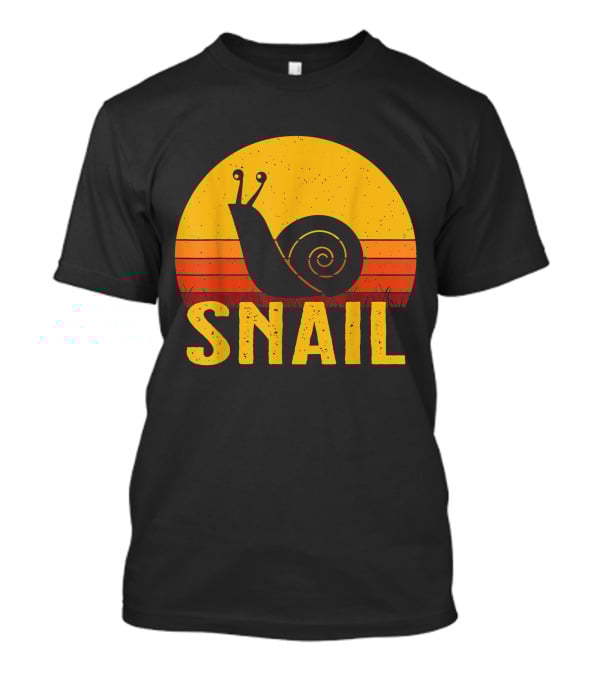 Snail Retro Sunset T-Shirt