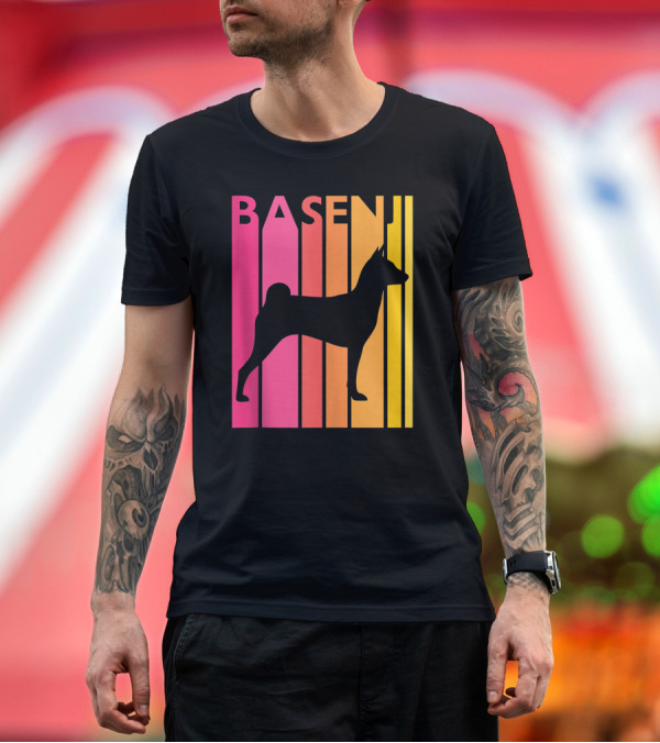 Premium T-Shirt: Basenji Retro Love Vintage T-Shirt Basenji Retro Love Vintage T-Shirt