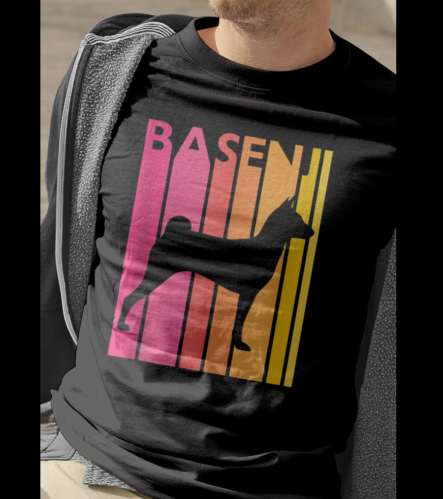 Basenji Retro Love Vintage T-Shirt