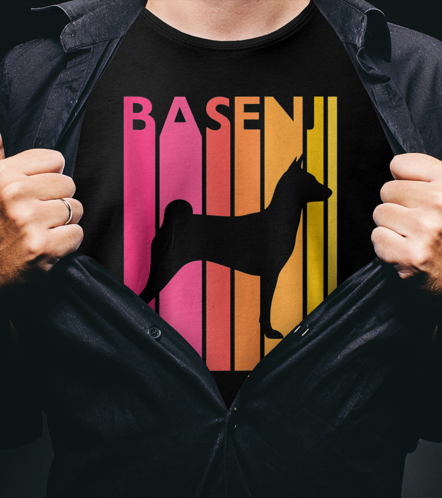 Basenji Retro Love Vintage T-Shirt