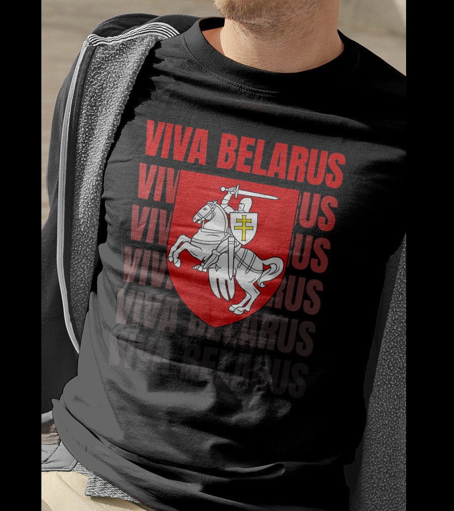 Viva Belarus Pogonya Emblem Flag T-Shirt