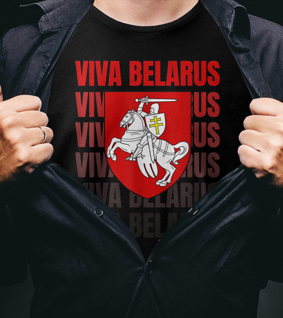 Viva Belarus Pogonya Emblem Flag T-Shirt