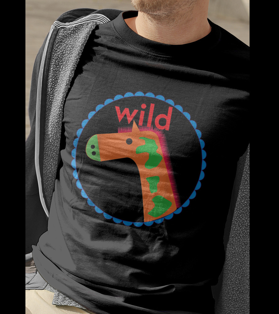 Wild Orange Green Giraffe T-Shirt