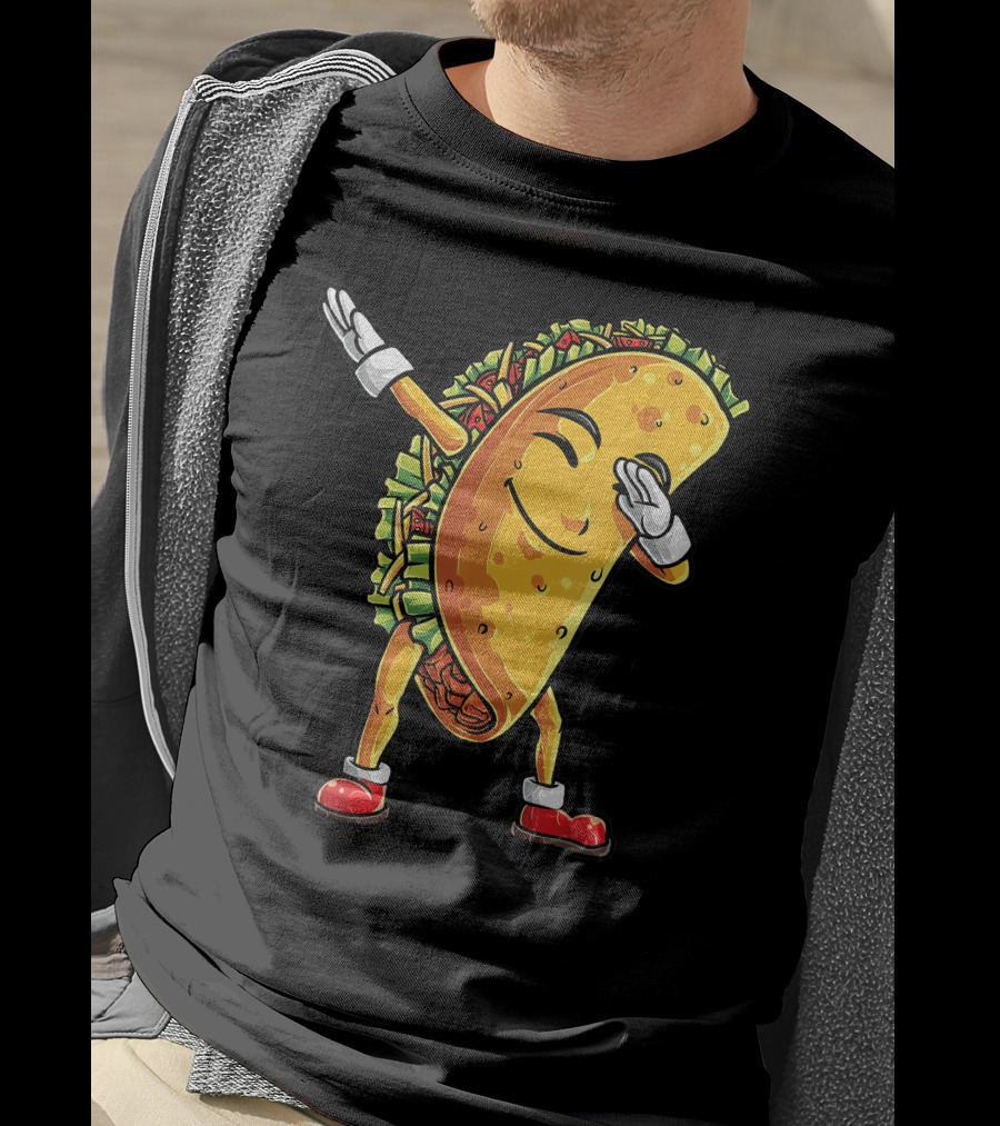 Dabbing Taco Cinco De Mayo Animation T-Shirt