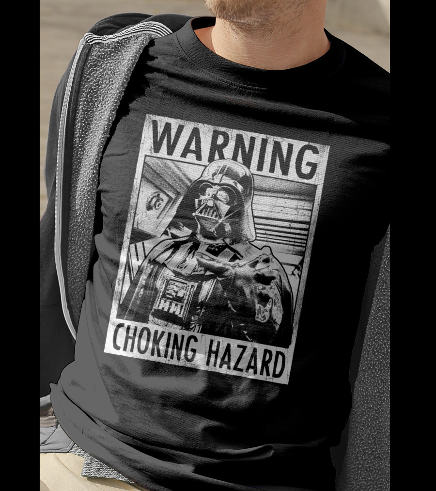 Star Wars Warning Darth Vader Choking Hazard T-Shirt
